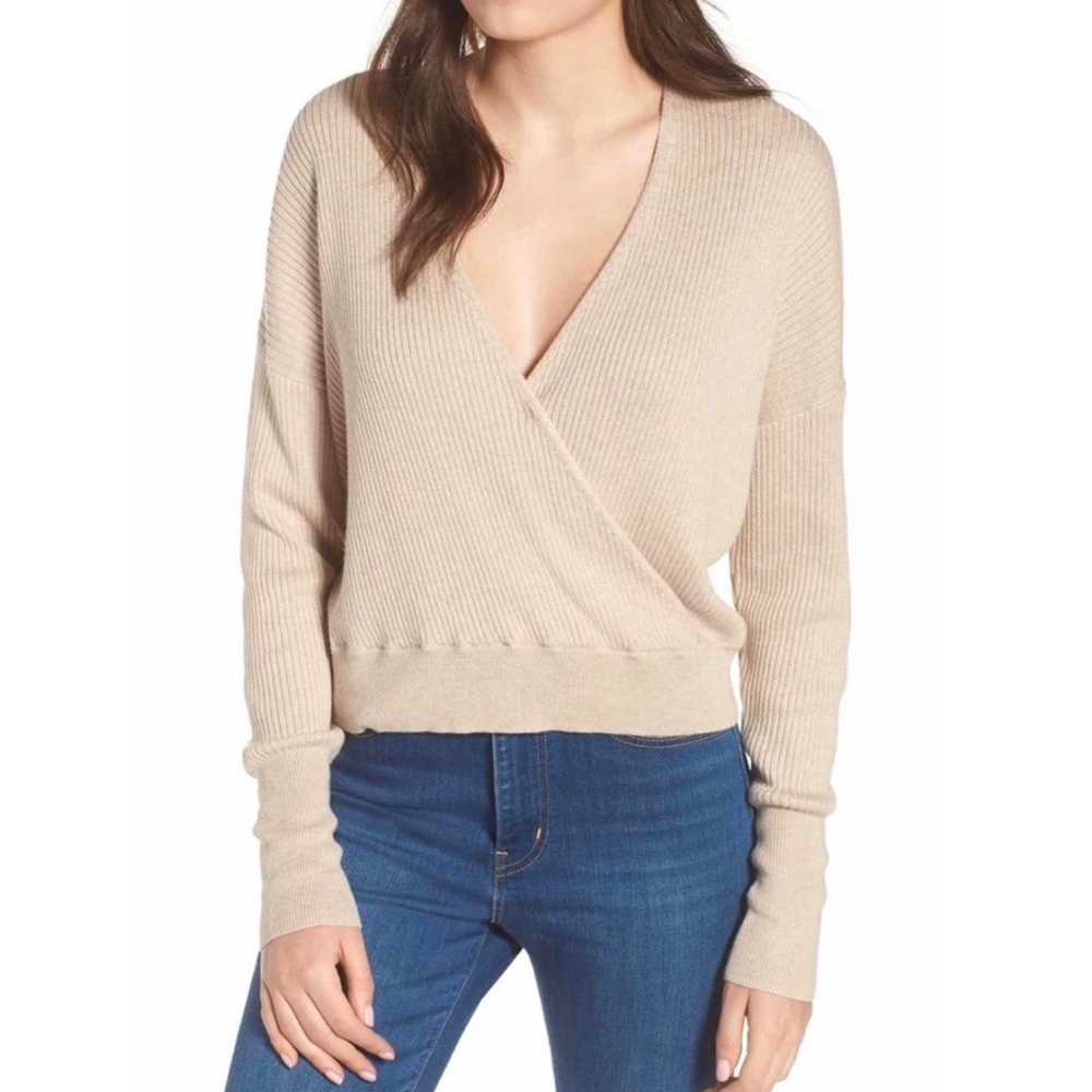 Leith | Rib Wrap Sweater - Picture 1 of 8